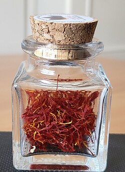 Saffraan in een potje