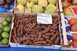 Tamarindepeulen op de markt in Wenen