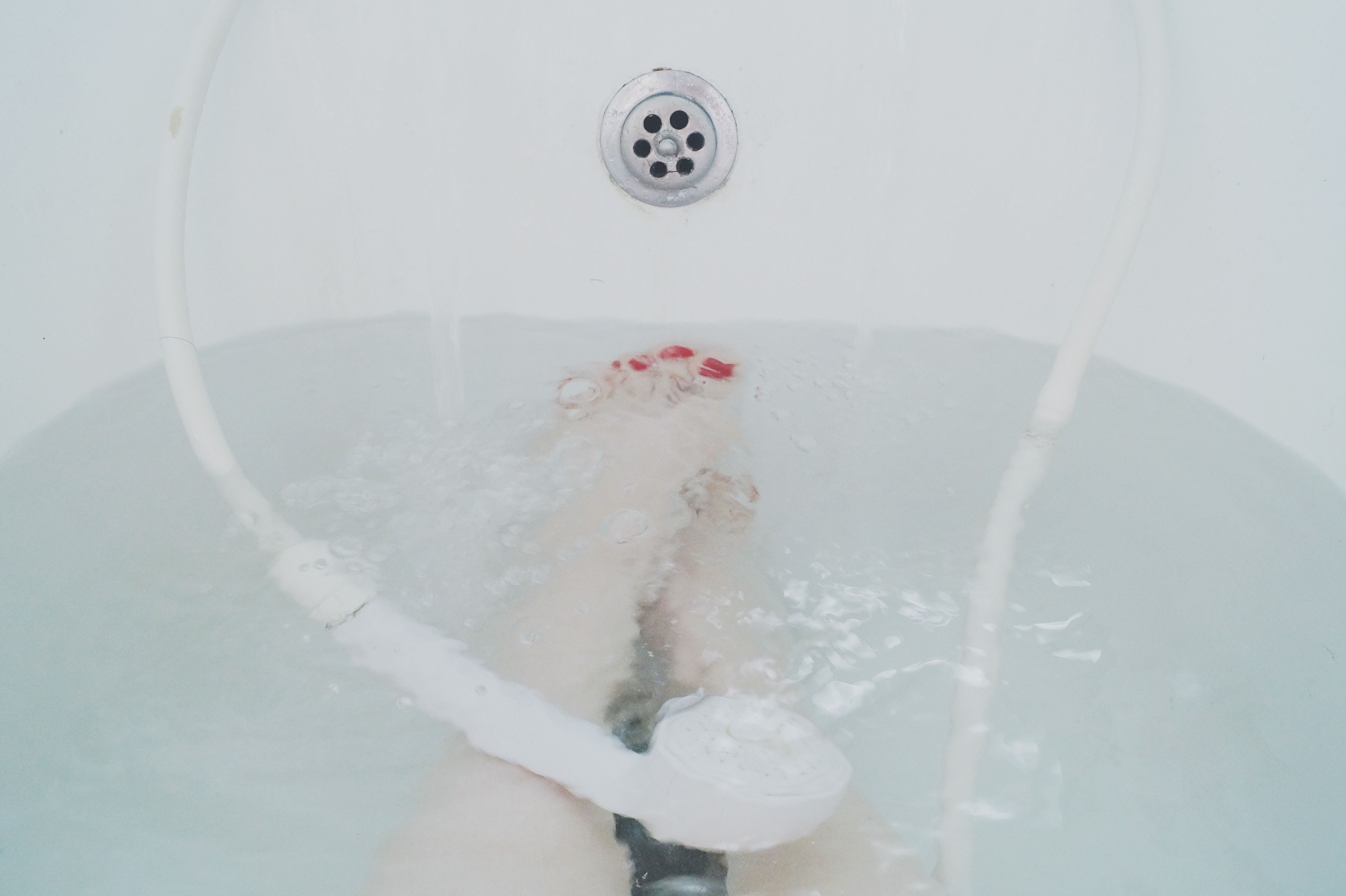 Woman in bathtub